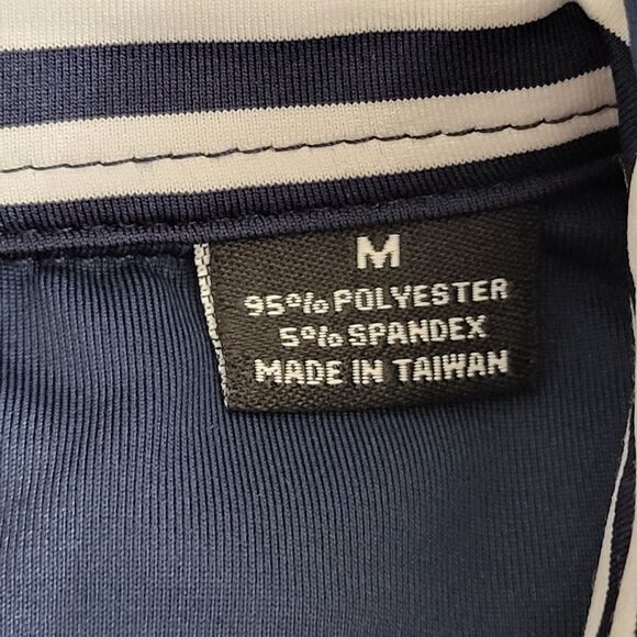 Byron Nelson Dri Way Polo Golf Shirt Mens Navy Sz M Short Sleeve Performance NWT - Picture 10 of 16